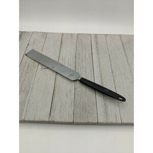 Vintage EKCO Cake Icing Spatula Chromium Black Handle USA 11 3/4"